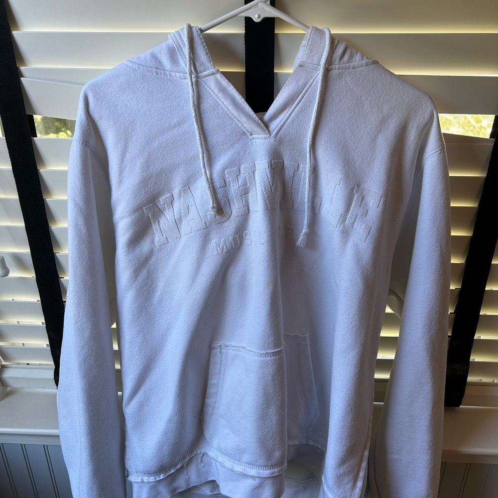 Nashville Music City White Hoodie